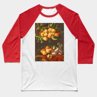 Still Life with Fruit and Glass Tazzas by Carlo Manieri Baseball T-Shirt